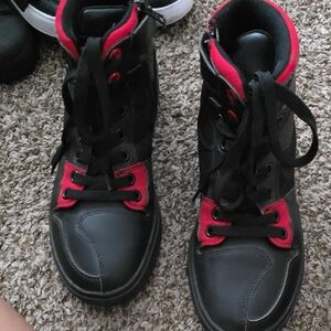 Iron Jias Motorcycle Boots Black And Red